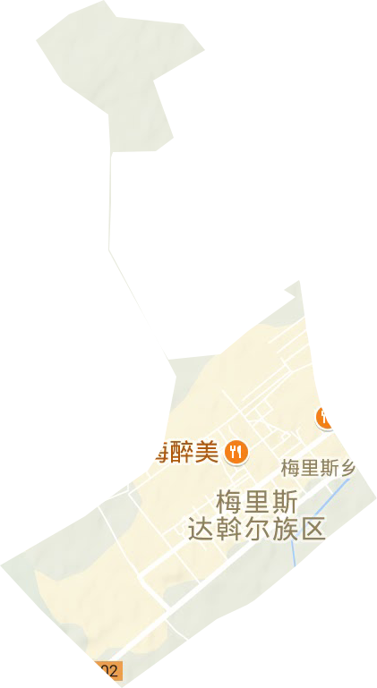 梅里斯街道地形圖
