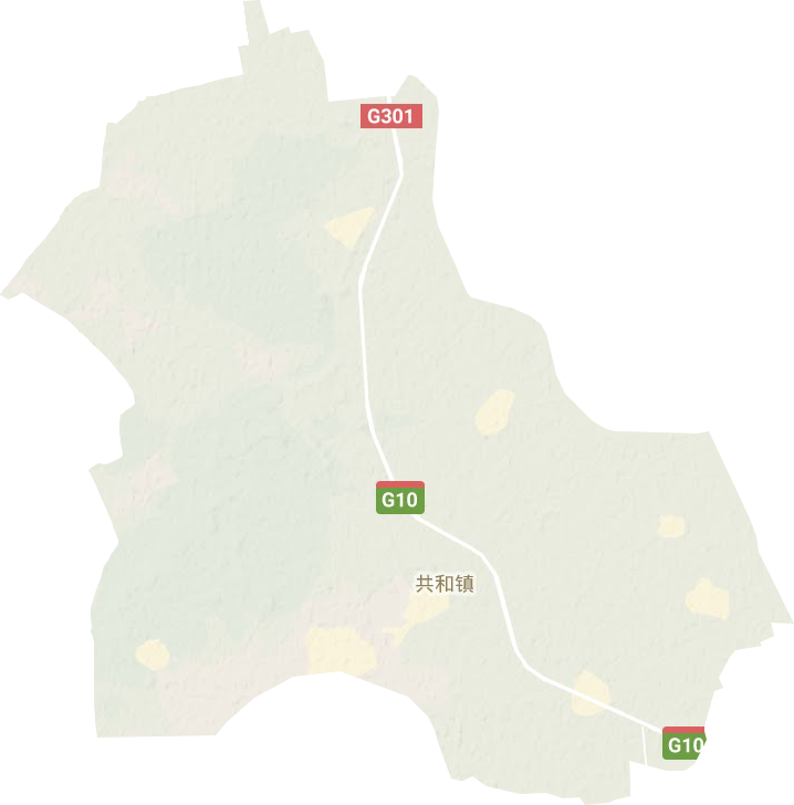 共和鎮(zhèn)地形圖