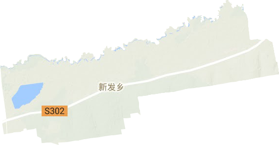 新發鄉地形圖