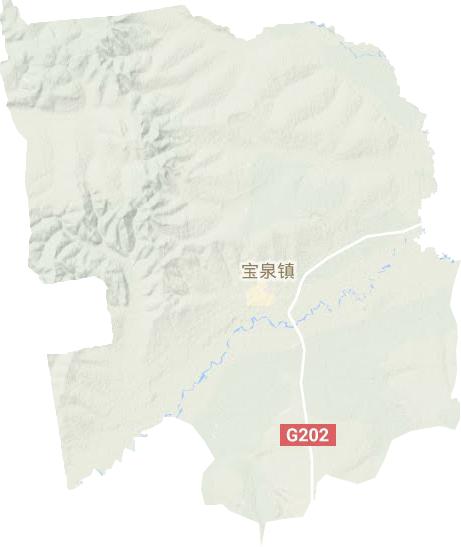 寶泉鎮(zhèn)地形圖