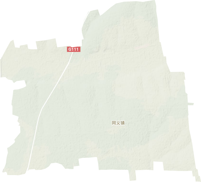 同義鎮地形圖