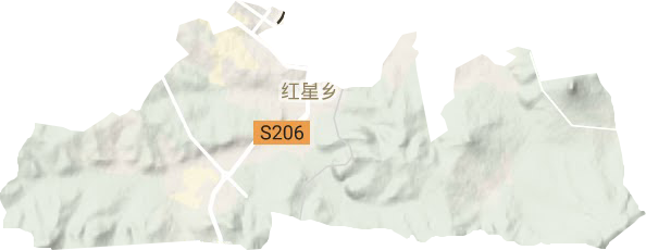 紅星鄉地形圖