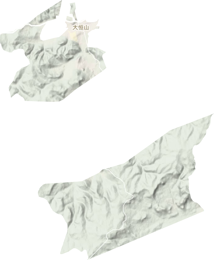大恒山街道地形圖
