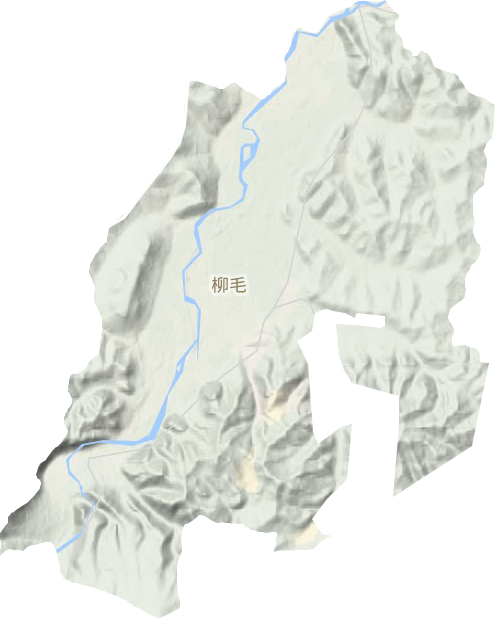 柳毛鄉(xiāng)地形圖