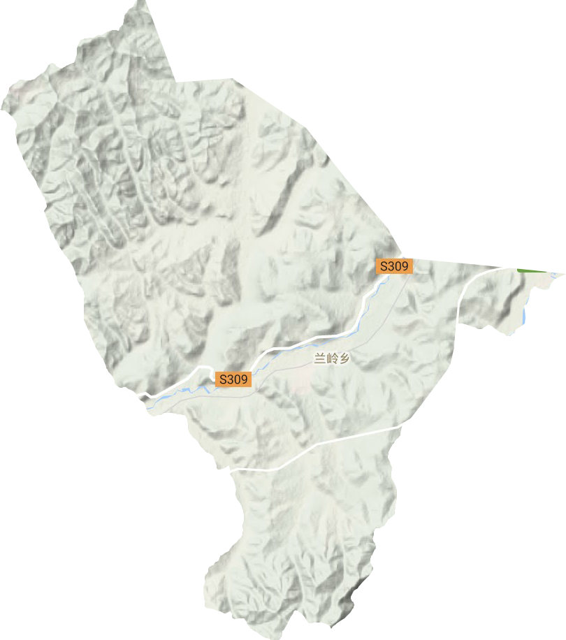 蘭嶺鄉地形圖