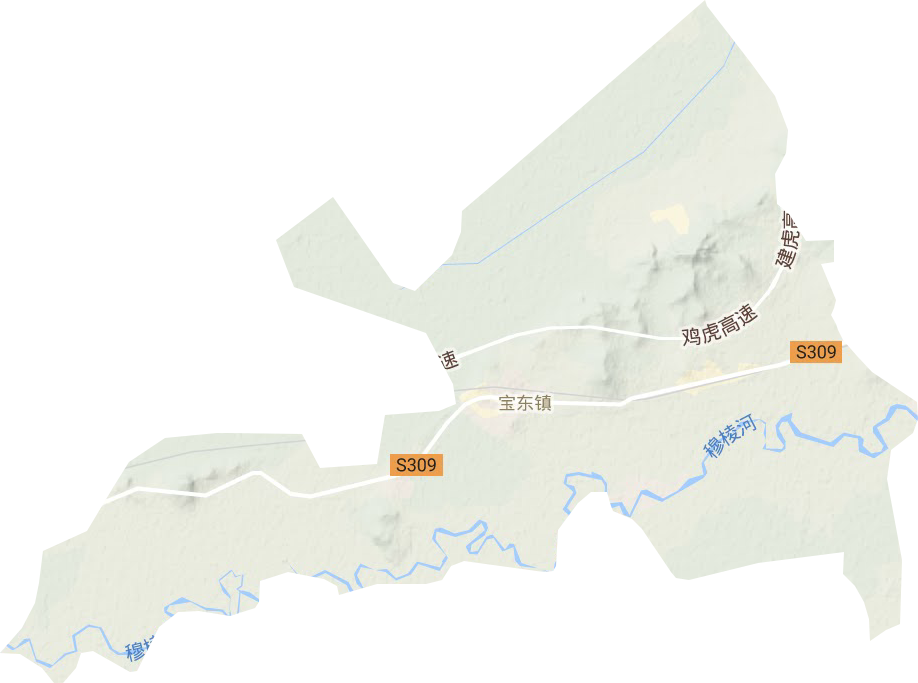 寶東鎮(zhèn)地形圖