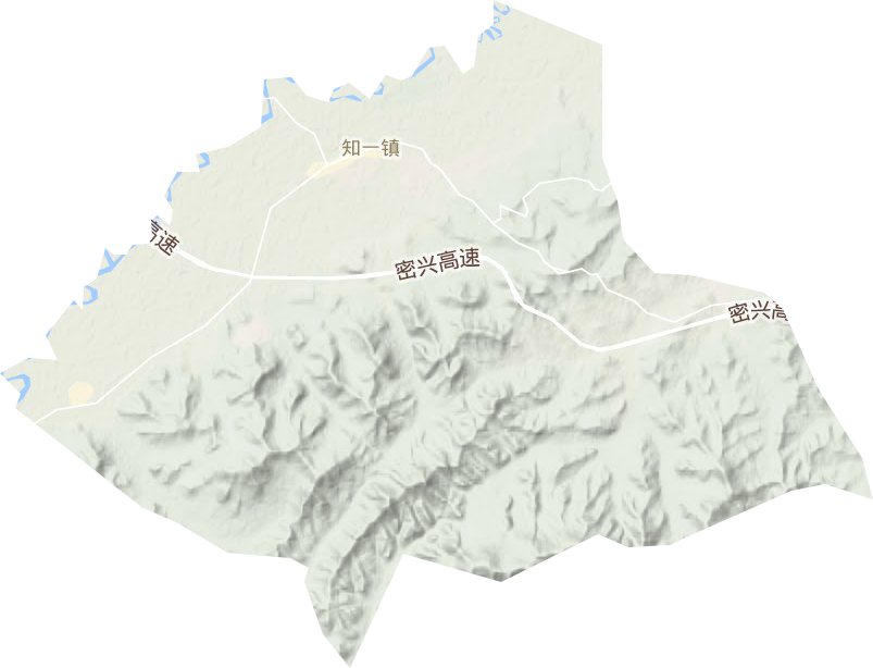 知一鎮(zhèn)地形圖