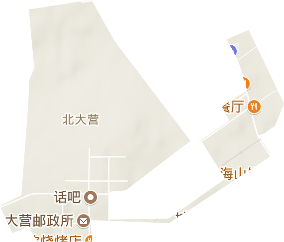 牡丹江管理局北大營(yíng)管委會(huì)地形圖