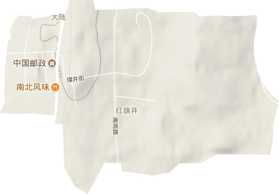 大陸街道地形圖