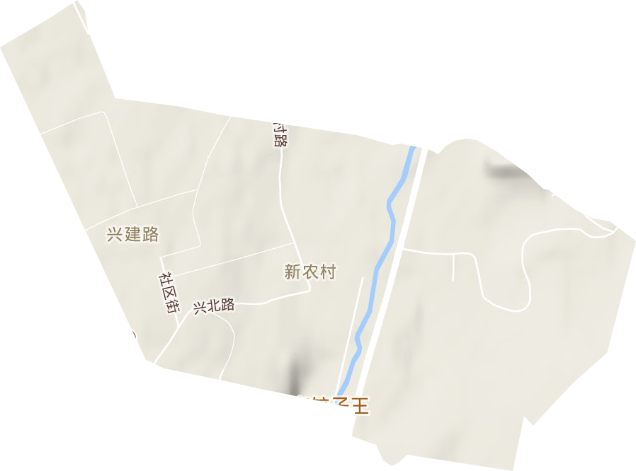 興建路街道地形圖