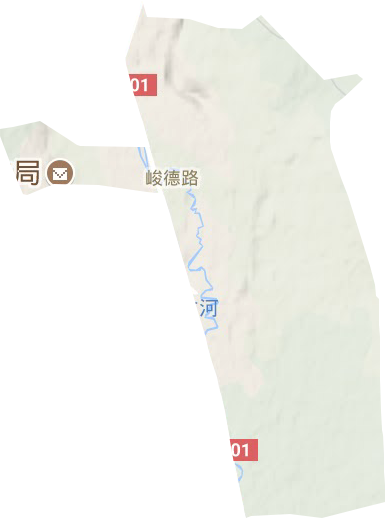 峻德路街道地形圖