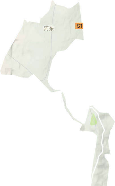 河東路街道地形圖