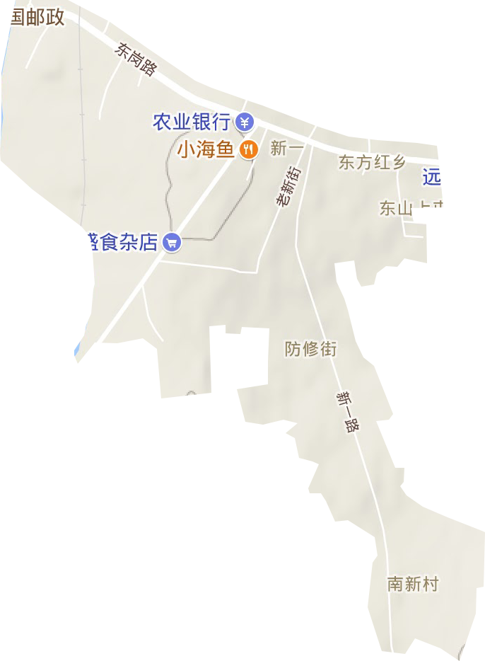 新一街道地形圖