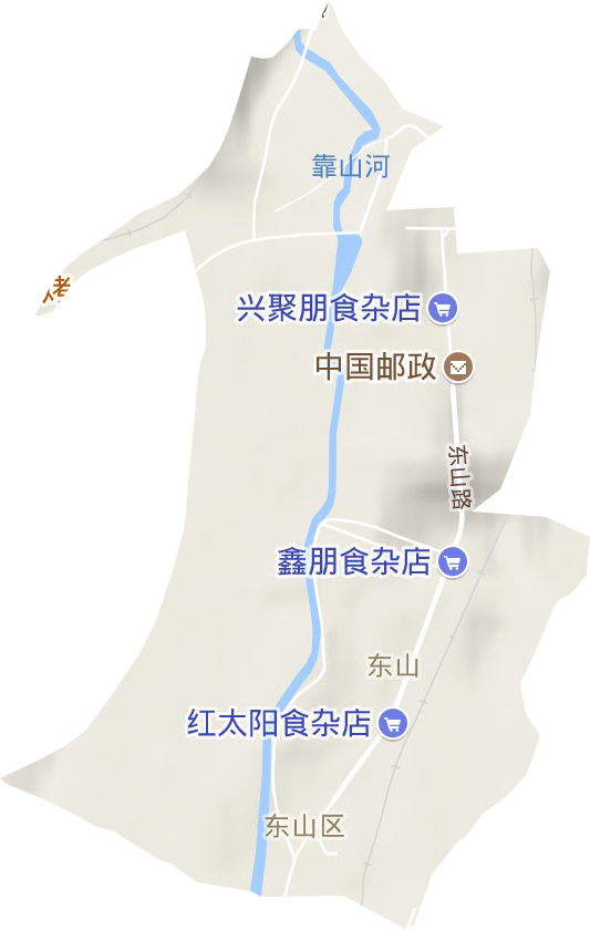 東山街道地形圖