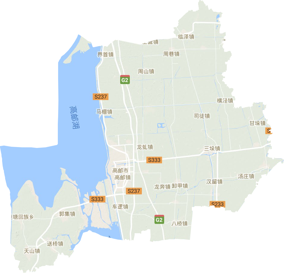 高郵市地形圖