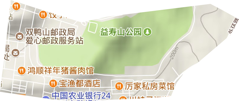 二馬路街道地形圖