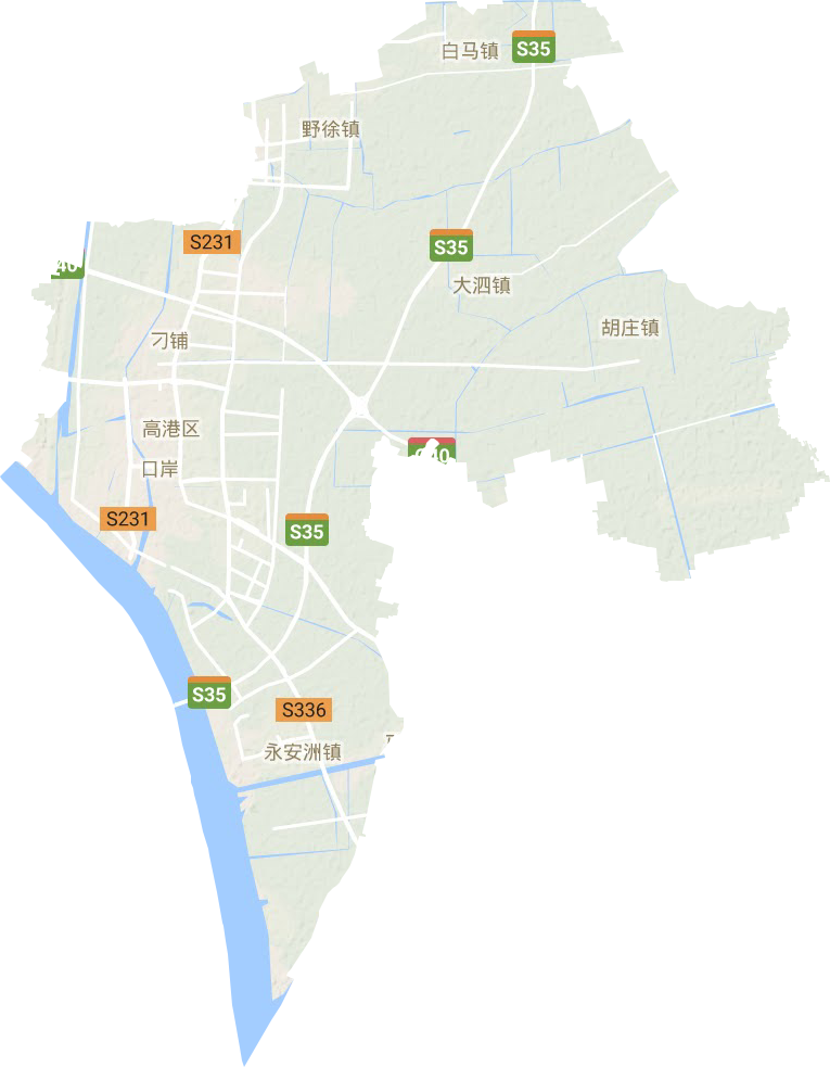 高港區地形圖