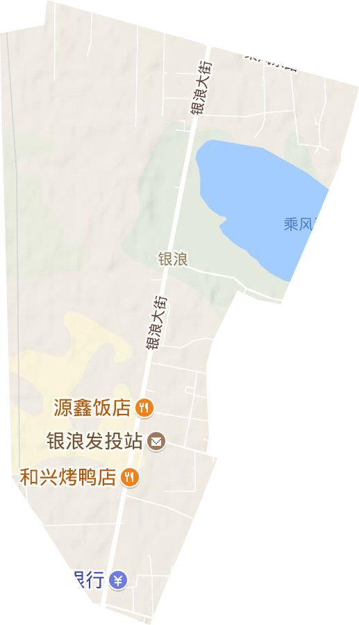 銀浪街道地形圖