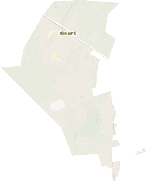 喇嘛甸鎮地形圖