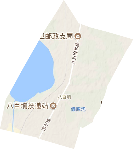 八百坰街道地形圖
