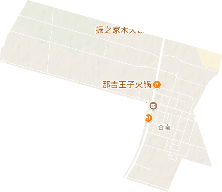 杏南街道地形圖