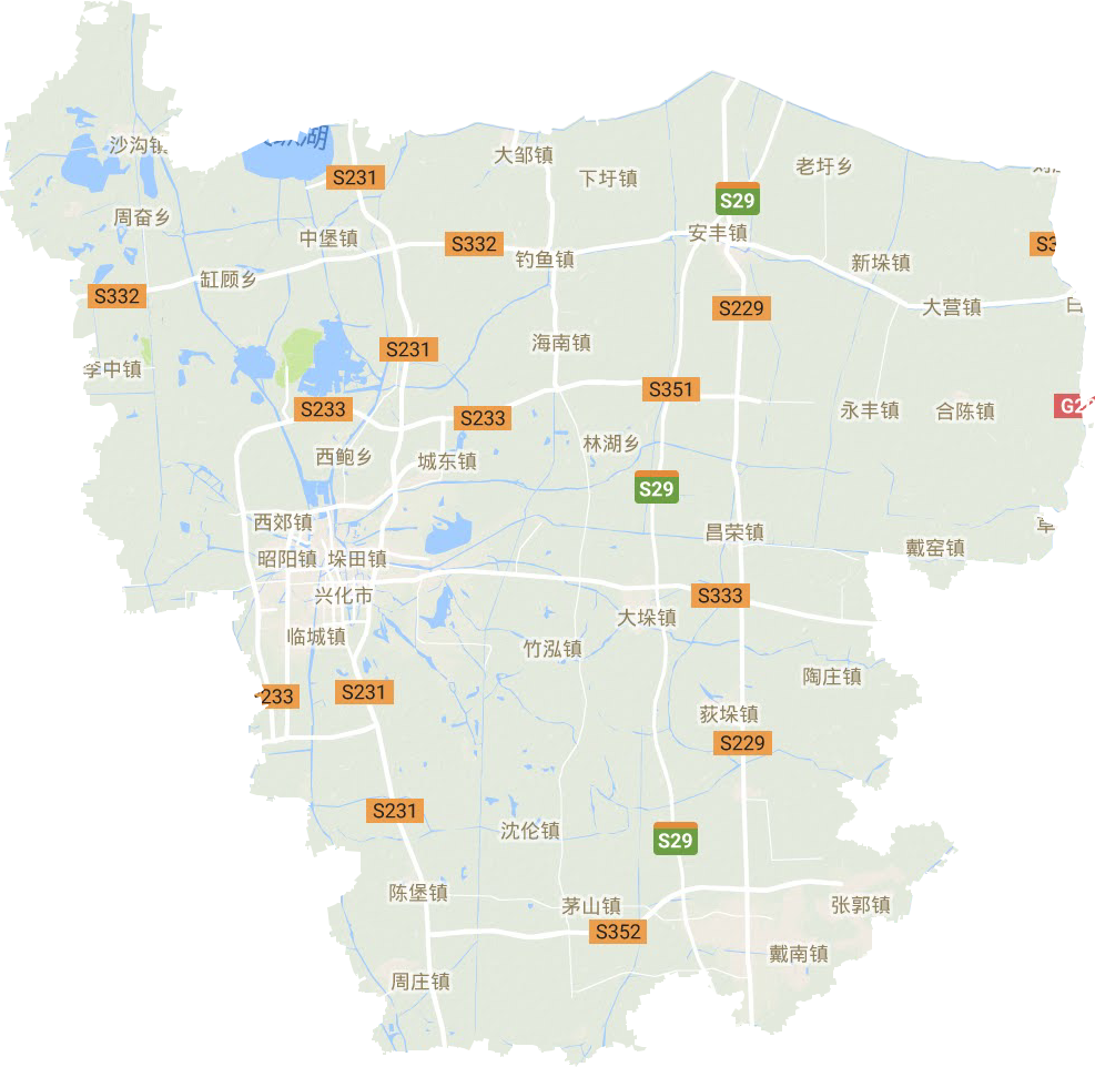 興化市地形圖