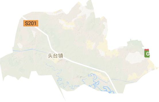 頭臺鎮地形圖