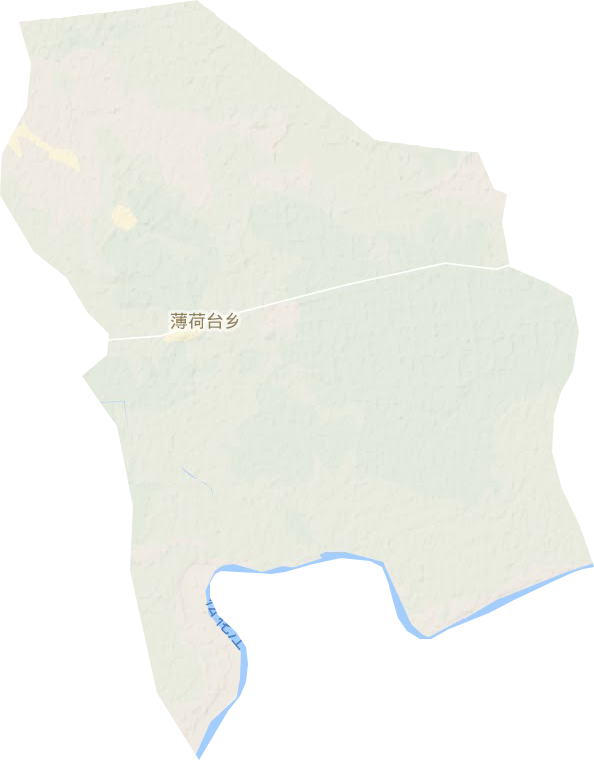 薄荷臺鄉(xiāng)地形圖