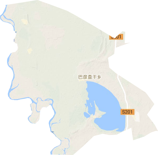 巴彥查干鄉地形圖