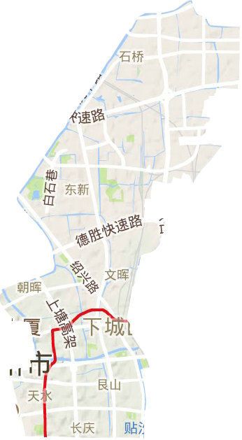 下城區地形圖