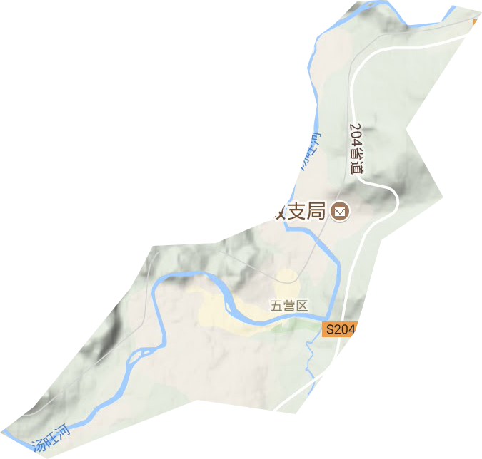 五營街道地形圖