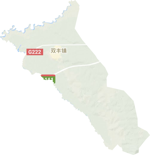 雙豐鎮(zhèn)地形圖