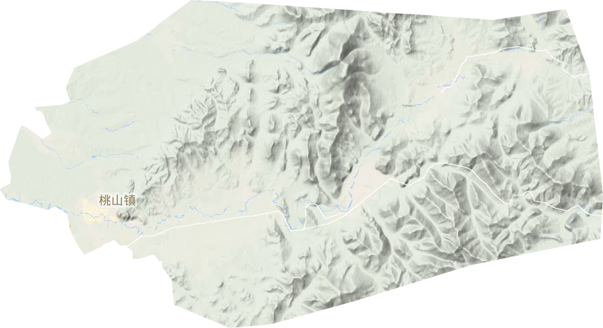 桃山鎮地形圖