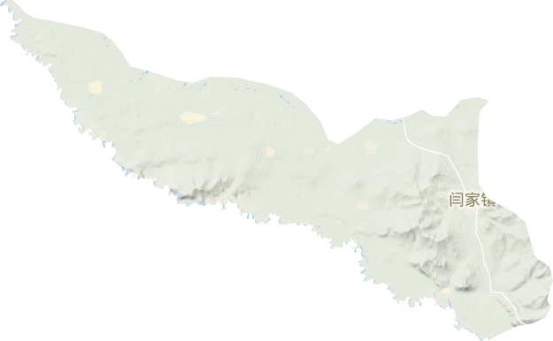 閆家鎮地形圖