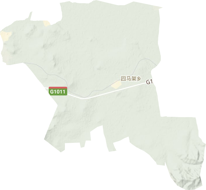 四馬架鎮地形圖