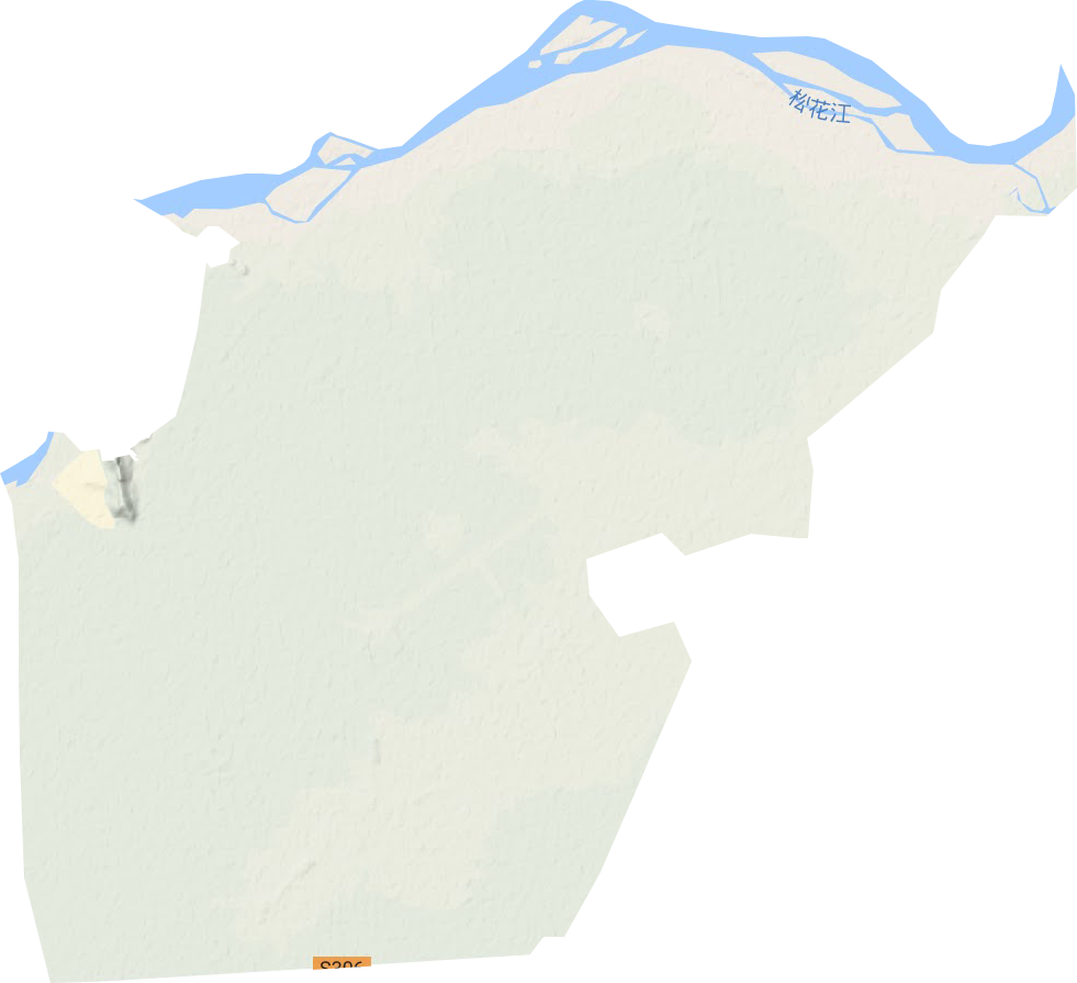 江川農(nóng)場地形圖