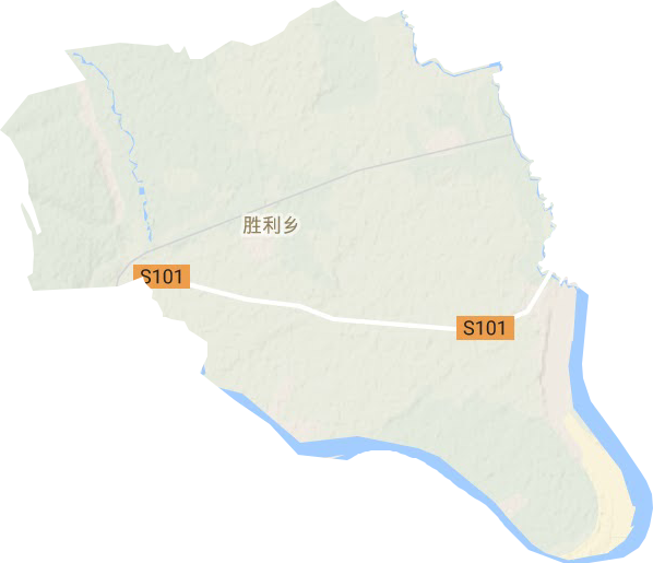 勝利鄉(xiāng)地形圖