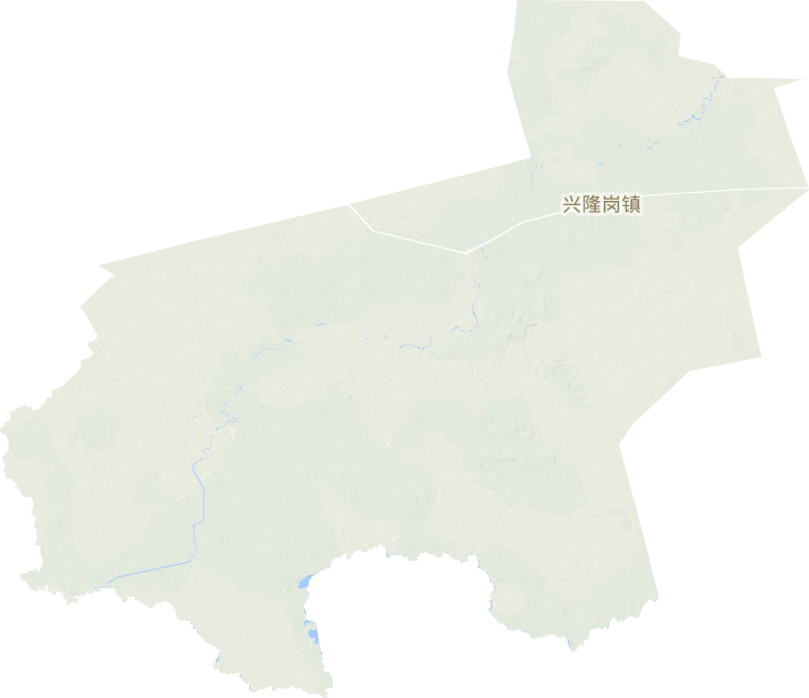興隆崗鎮(zhèn)地形圖