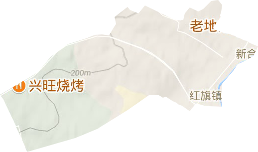 新合街道地形圖