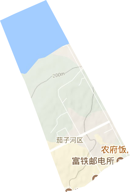 東風(fēng)街道地形圖