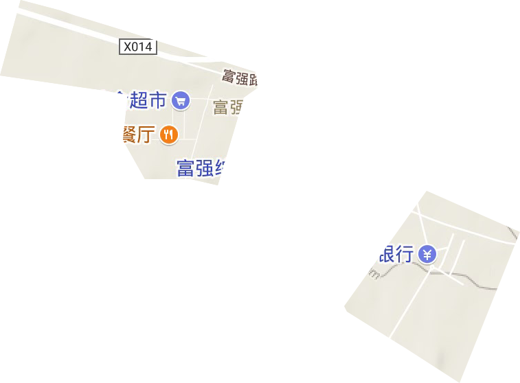 富強街道地形圖