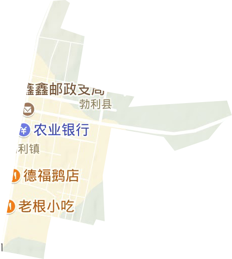 新起街道地形圖