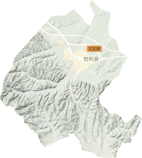 勃利鎮地形圖