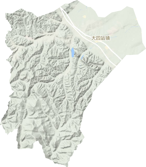 大四站鎮(zhèn)地形圖