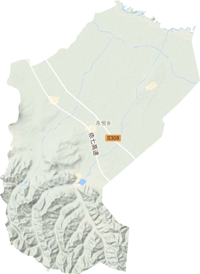 永恒鄉地形圖