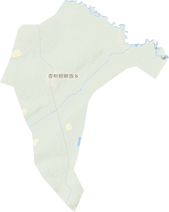 杏樹朝鮮族鄉(xiāng)地形圖