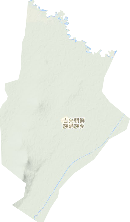 吉興朝鮮族滿(mǎn)族鄉(xiāng)地形圖