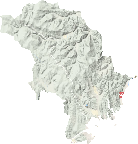 三道關(guān)鎮(zhèn)地形圖
