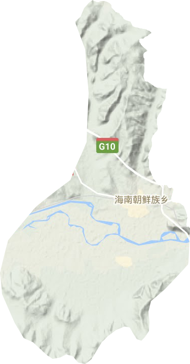 海南朝鮮族鄉(xiāng)地形圖