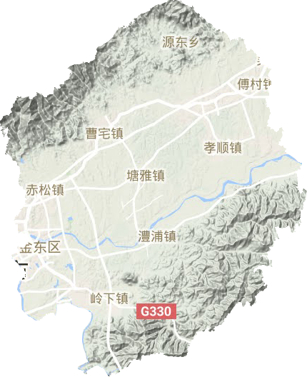 金東區地形圖